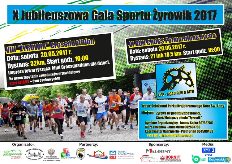 plakat X Gala Sportu Żyrowk